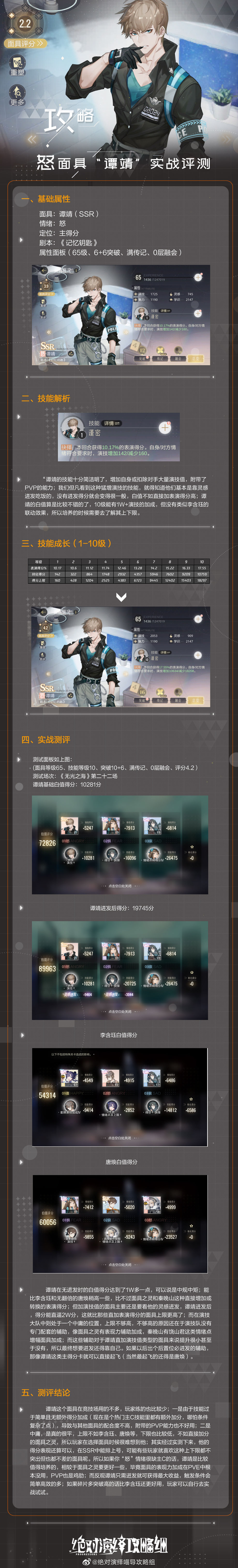 绝对演绎谭靖强度分析