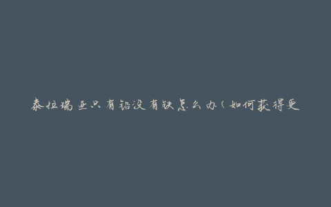 泰拉瑞亚只有铅没有铁怎么办(如何获得更多的铁资源)
