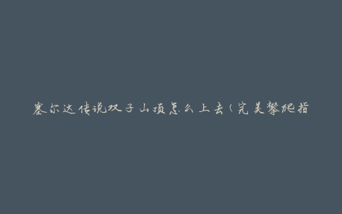 塞尔达传说双子山顶怎么上去(完美攀爬指南)