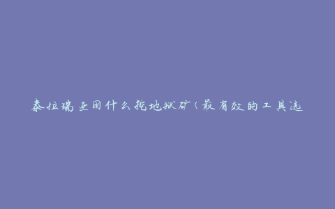 泰拉瑞亚用什么挖地狱矿(最有效的工具选择)