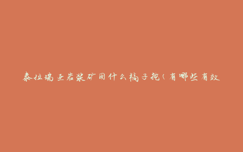 泰拉瑞亚岩浆矿用什么稿子挖(有哪些有效的挖掘工具)