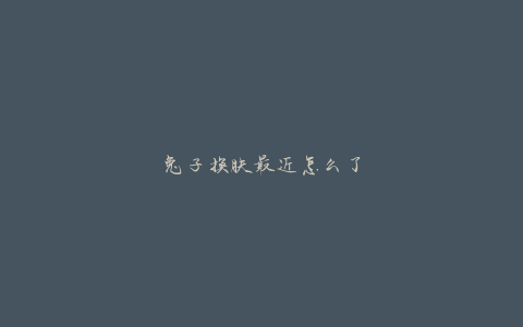 兔子换肤最近怎么了