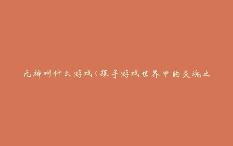 元神叫什么游戏(探寻游戏世界中的灵魂之源)