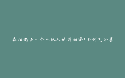 泰拉瑞亚一个人玩大地图好吗(如何充分享受独自探索的乐趣)