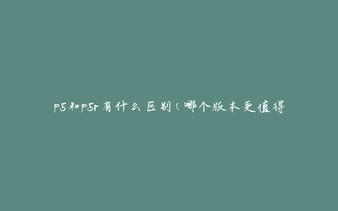 p5和p5r有什么区别(哪个版本更值得购买)