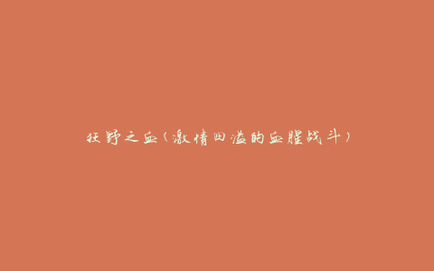 狂野之血(激情四溢的血腥战斗)