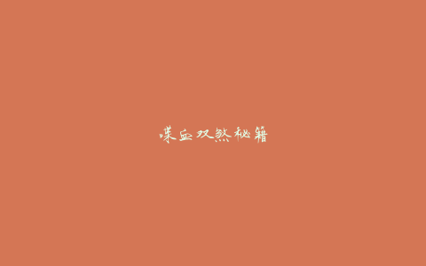 喋血双煞秘籍