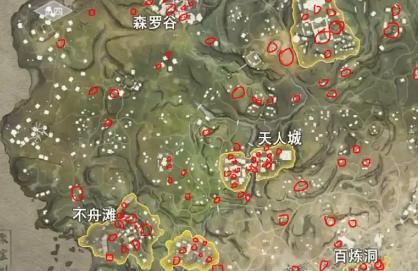 永劫无间手游寻宝任务固定刷新点位置在哪-寻宝任务固定刷新点位图文介绍