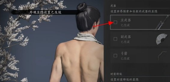 燕云十六声武器外观怎么隐藏-武器外观隐藏方法