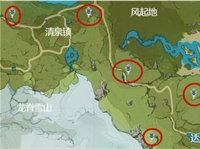 原神蒙德地灵龛位置在哪-蒙德地灵龛位置一览
