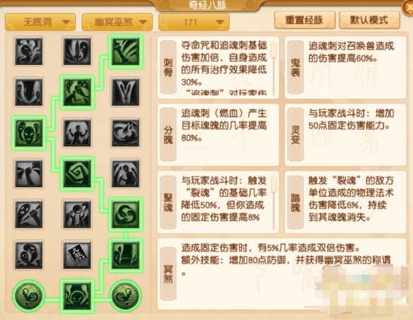 梦幻西游无底洞奇经八脉加点方案-无底洞奇经八脉怎么点