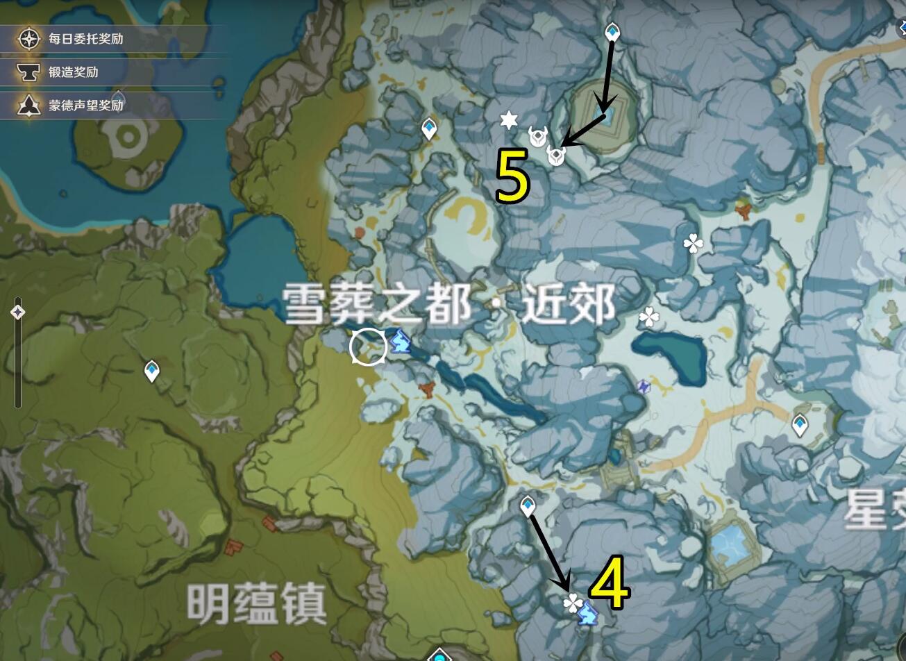 原神星银矿石位置50个-星银矿石位置路线