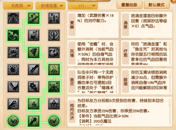 梦幻西游无底洞奇经八脉加点方案-无底洞奇经八脉怎么点
